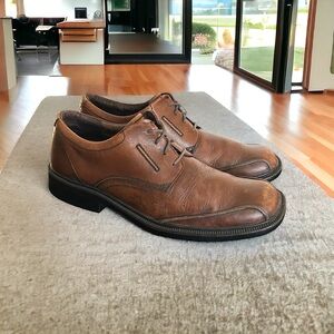 Clarks Active Air 73176 Mens Brown Leather Lace Oxfords Shoes Size 10 M